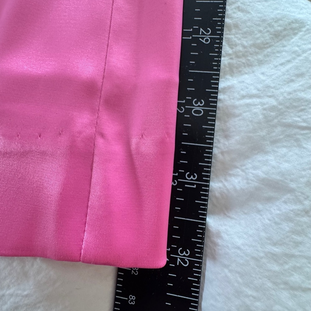 Meshki Bunblegum Pink Satin High-Waist Flare Pants sz XL - Picture 7 of 8